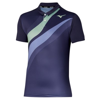 Camisa Polo Mizuno Release Shadow Hombre - Azules Oscuro - Chile M631MVJXPD